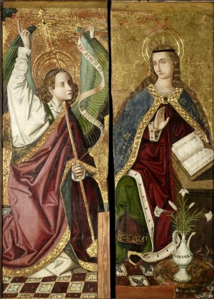 Anuciación. Gótico. Siglo XV. Aragón.