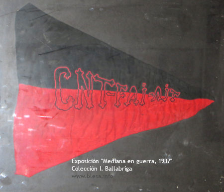 Exposición Mediana de Aragón en la guerra civil (Zaragoza). 2 de diciembre de 2023. CNT. Colección I. Ballabriga
