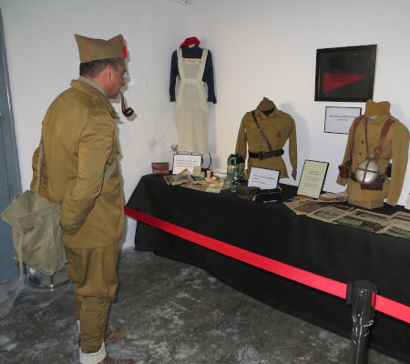 Exposición sobre la guerra civil en Media de Aragón 2 de diciembre de 2023. 