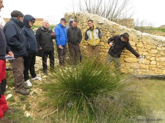 22 de marzo 2025. HidrogeoDía 2025 (Teruel). Alacón, manantial de San Miguel. Mediciones de conductividad del agua