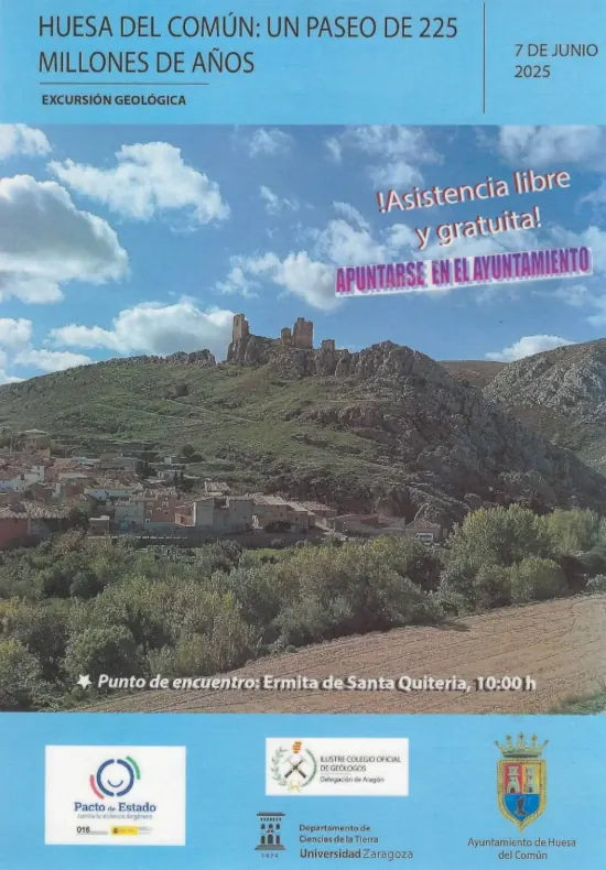  7 de junio de 2025, excursión geológica en Huesa del Común. 