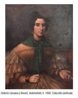 hacia 1860, autorretrato de Dolores Caruana'