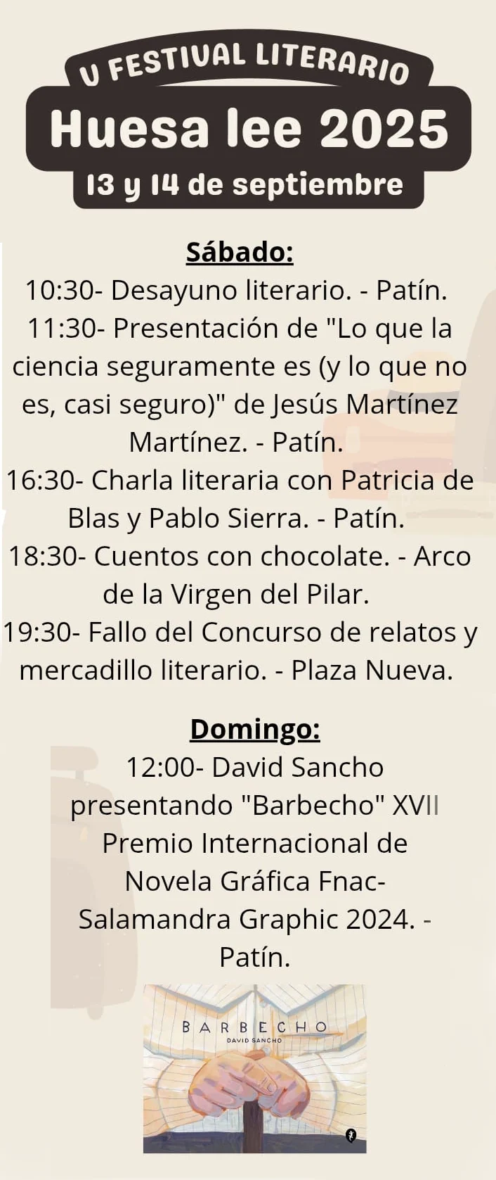 Programa de Huesa lee 2025